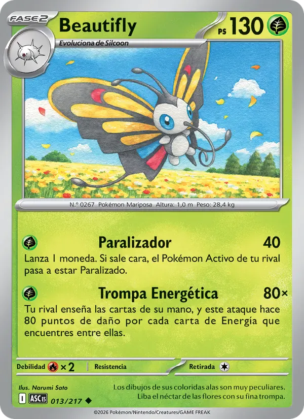 Beautifly · Héroes Ascendentes 013/217