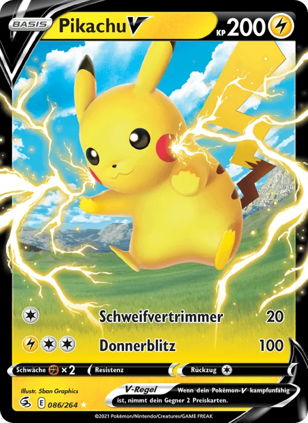 Pikachu V · Fusionsangriff 86/264