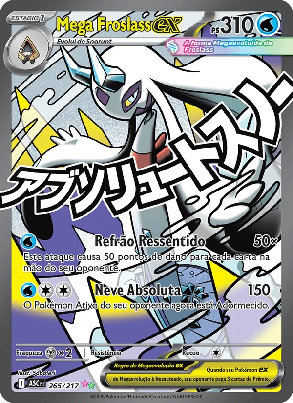 Mega Froslass ex · Heróis Excelsos 265/217