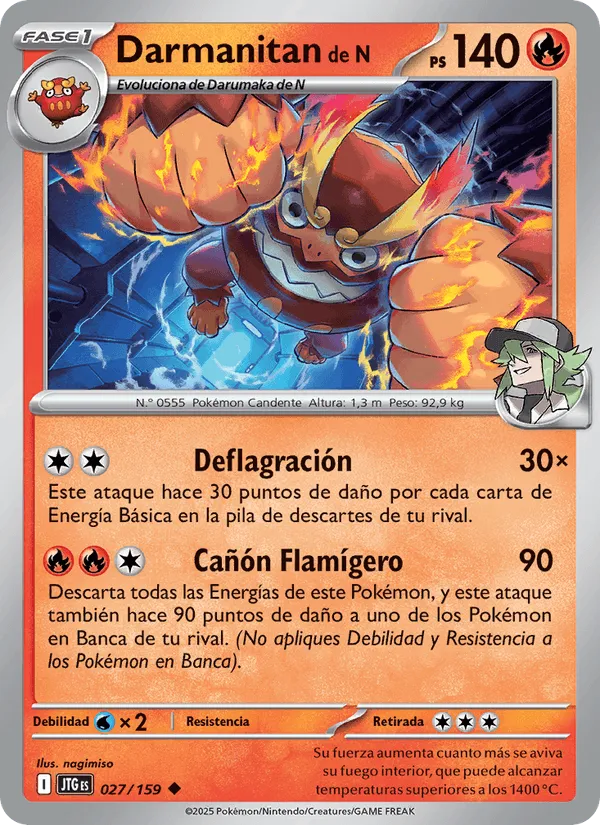 Darmanitan de N · Juntos de Aventuras 027/159