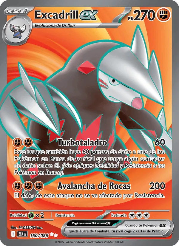 Excadrill ex · Fulgor Negro 160/86