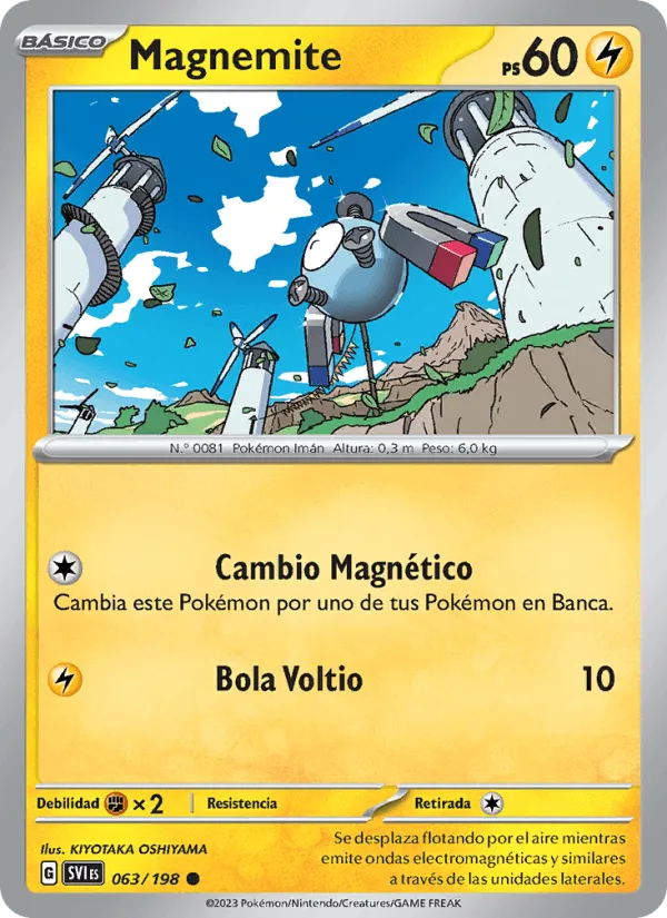 Magnemite · Escarlata y Púrpura 063/198
