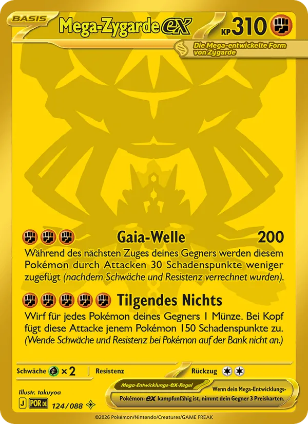 Mega-Zygarde-ex · Optimale Ordnung 124/88