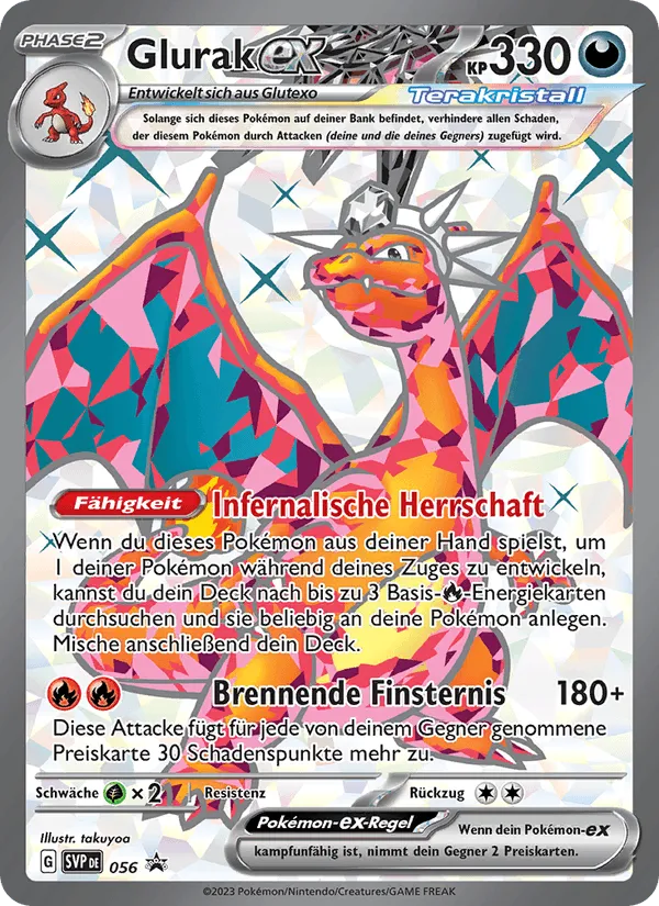 Glurak-ex · SVP Black Star Promos 056/225