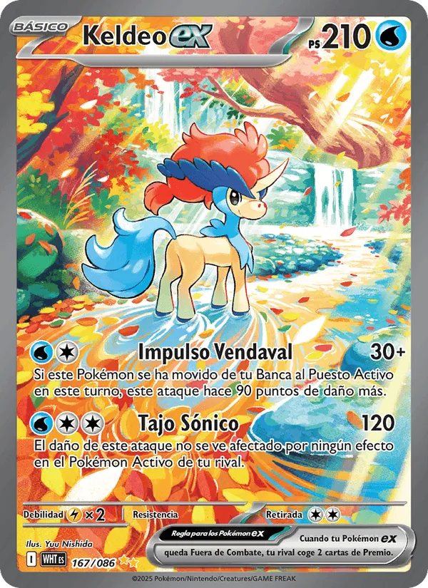 Keldeo ex · Llama Blanca 167/86