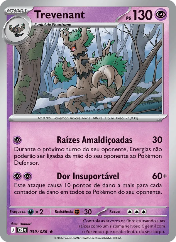 Trevenant · Caos Ascendente 039/86
