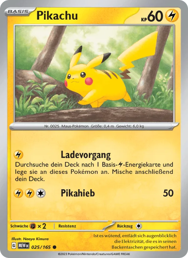Pikachu · 151 025/165