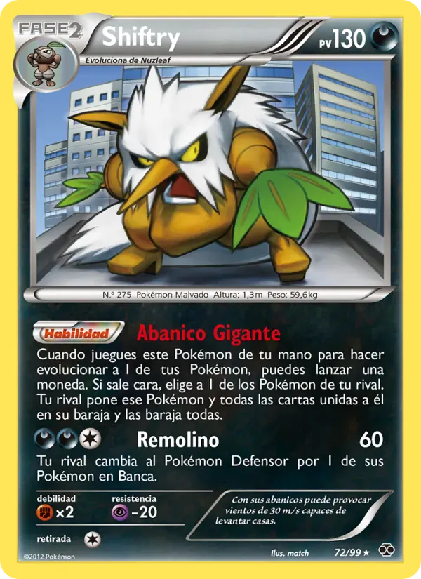 Shiftry · Próximos Destinos 72/99