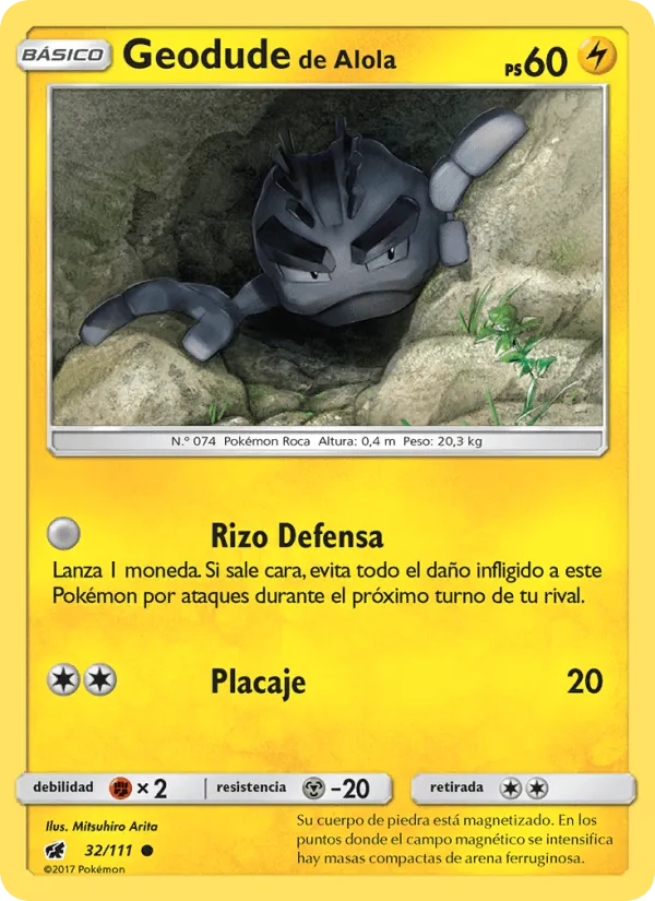 Geodude de Alola · Invasión Carmesí 32/111
