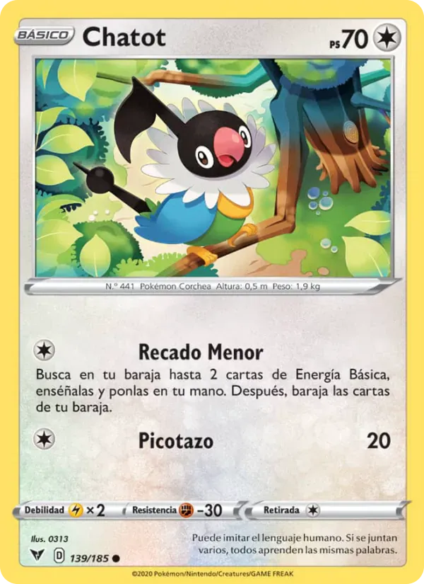 Chatot · Voltaje Vívido 139/185