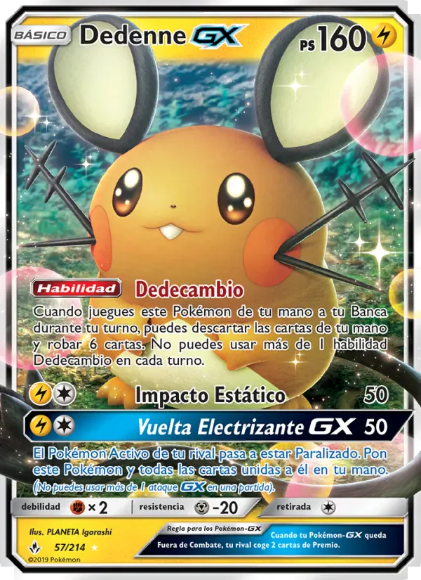 Dedenne GX · Vínculos Indestructibles 57/214