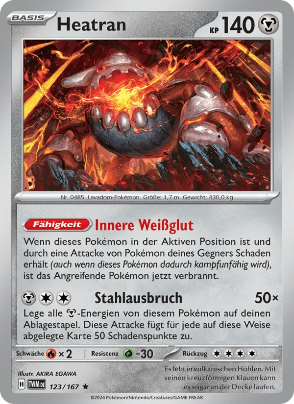 Heatran · Maskerade im Zwielicht 123/167
