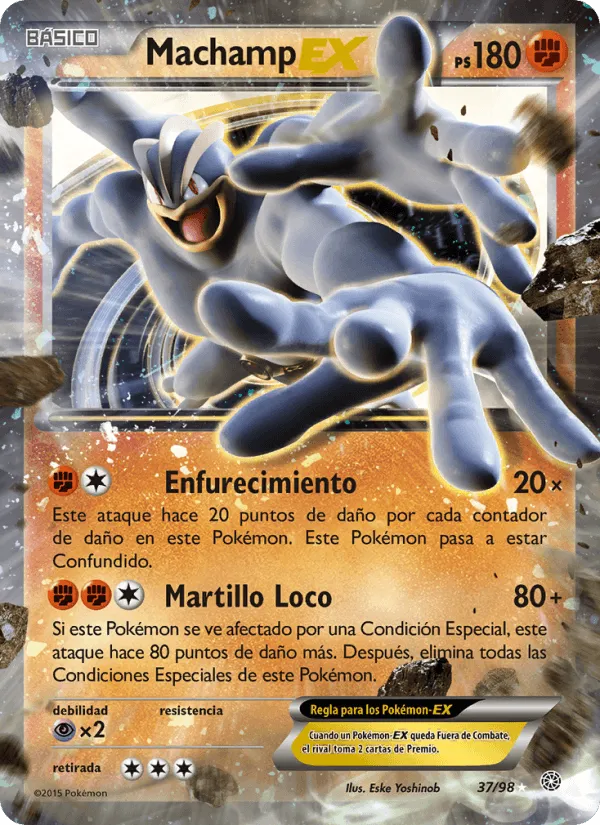 Machamp EX · Antiguos Orígenes 37/98