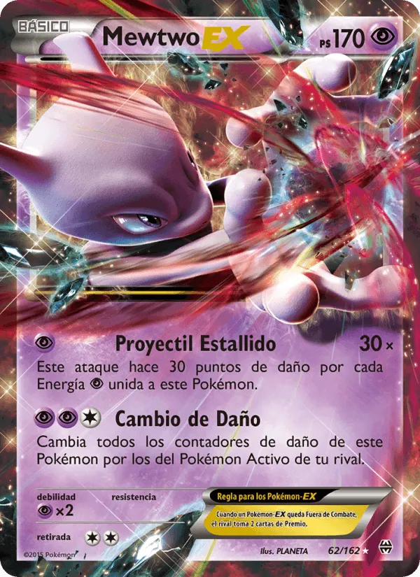 Mewtwo EX · Turbo Impulso 62/162