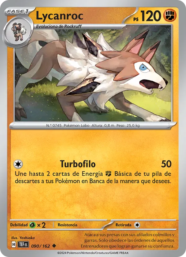 Lycanroc · Fuerzas Temporales 090/162
