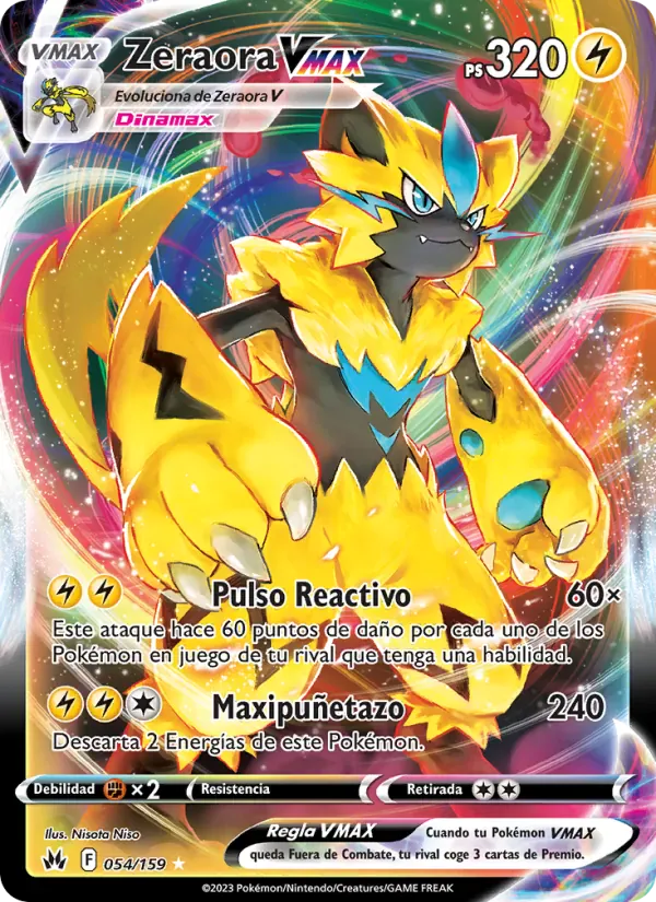 Zeraora VMAX · Cenit Supremo 054/159