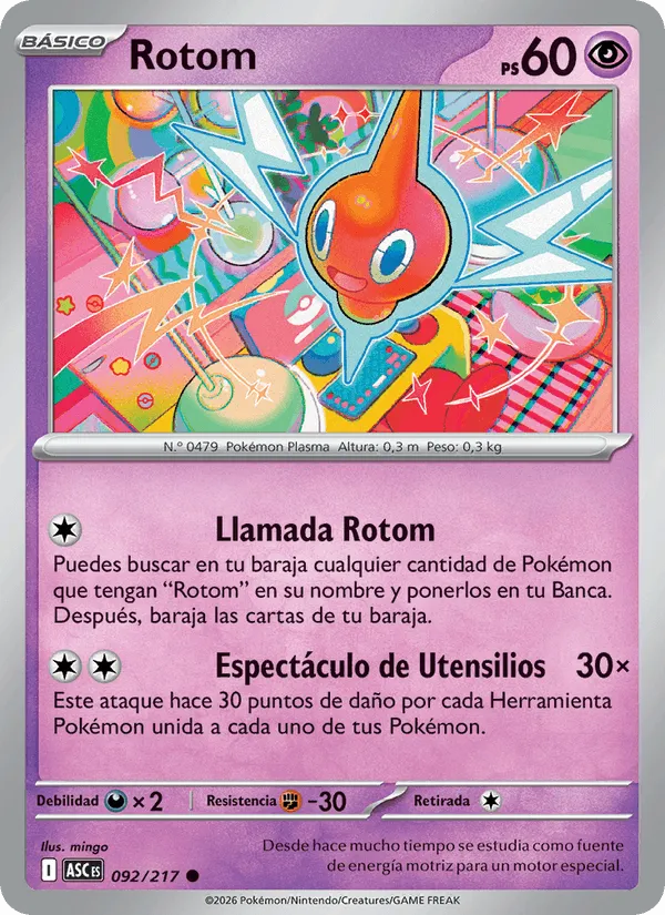 Rotom · Héroes Ascendentes 092/217
