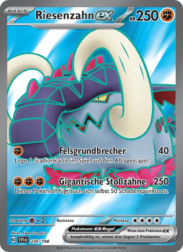 Riesenzahn-ex · Karmesin & Purpur 230/198