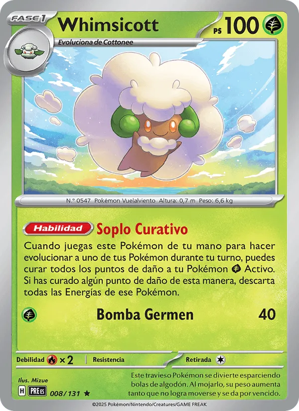 Whimsicott · Evoluciones Prismáticas 008/131