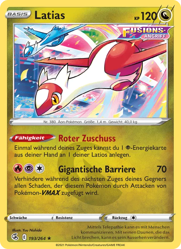 Latias · Fusionsangriff 193/264