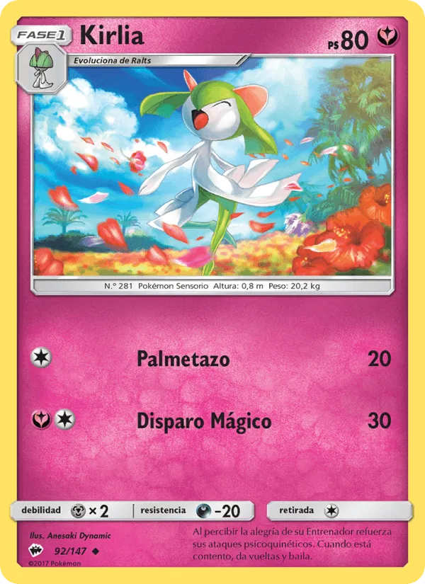 Kirlia · Sombras Ardientes 92/147