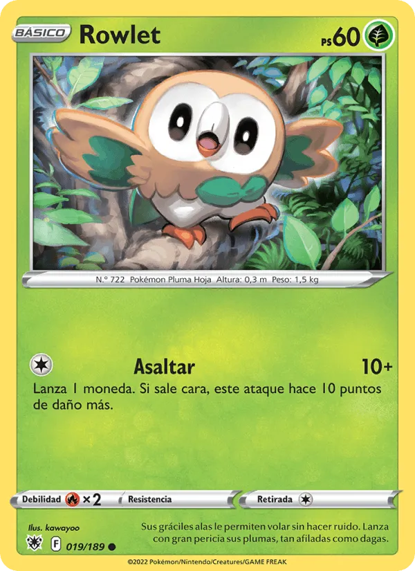 Rowlet · Resplandor Astral 019/189