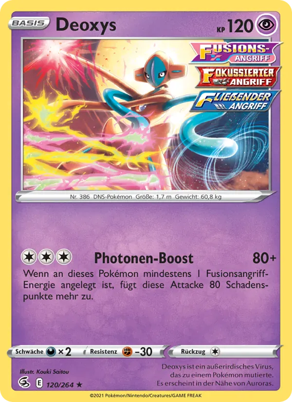 Deoxys · Fusionsangriff 120/264