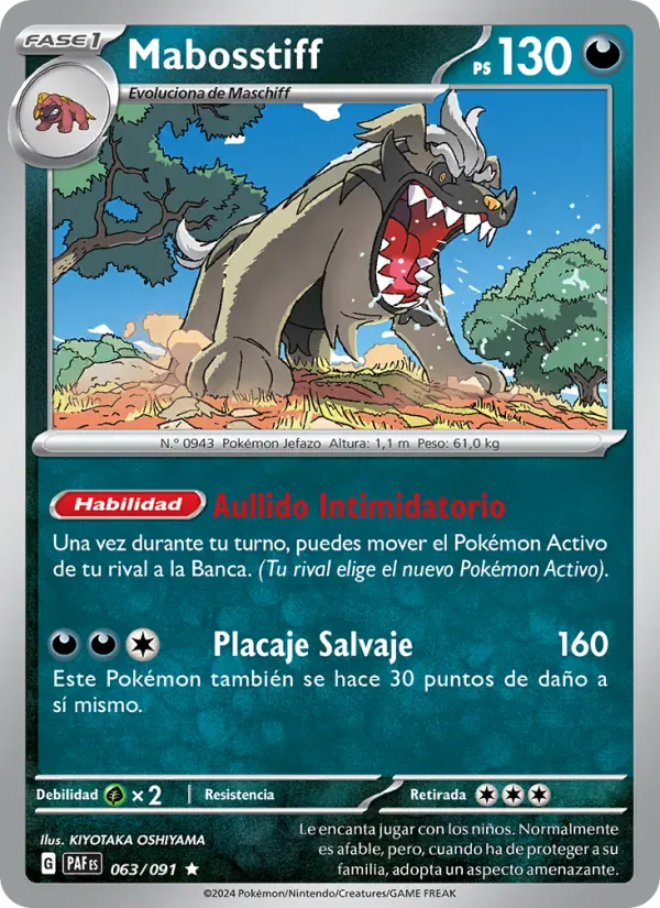 Mabosstiff · Destinos de Paldea 063/91