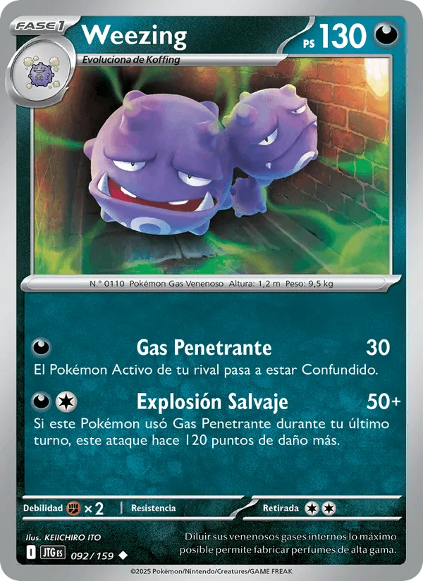 Weezing · Juntos de Aventuras 092/159