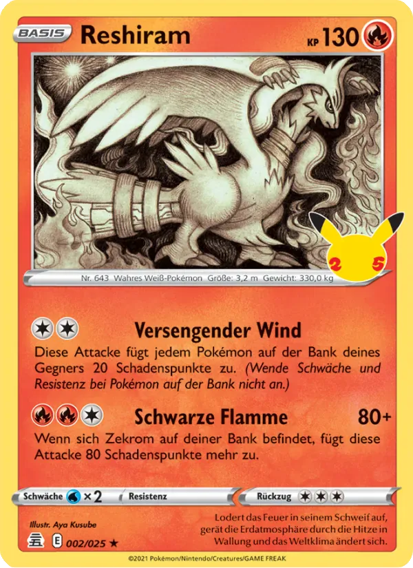 Reshiram · Celebrations 2/25