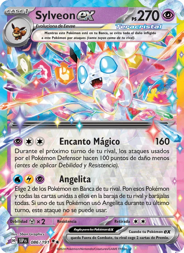 Sylveon ex · Chispas Fulgurantes 086/191