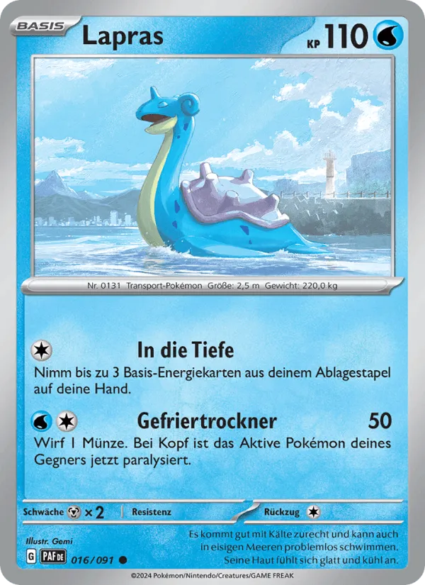 Lapras · Paldeas Schicksale 016/91