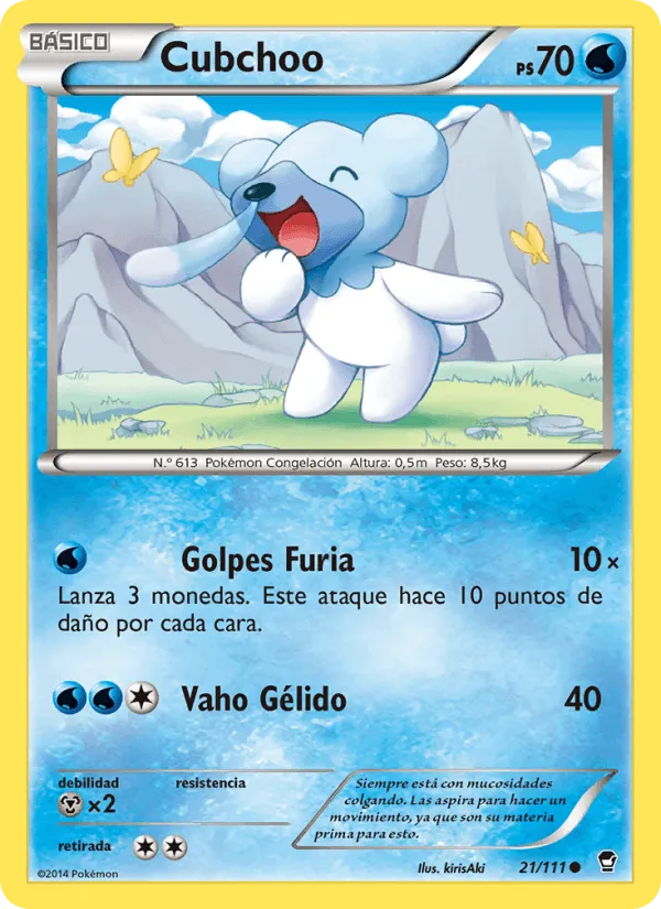 Cubchoo · Puños Furiosos 21/111