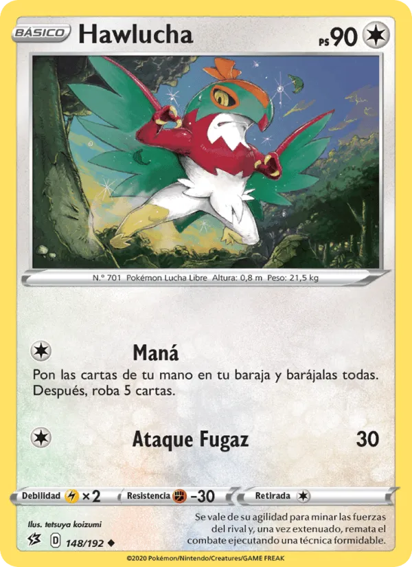 Hawlucha · Choque Rebelde 148/192