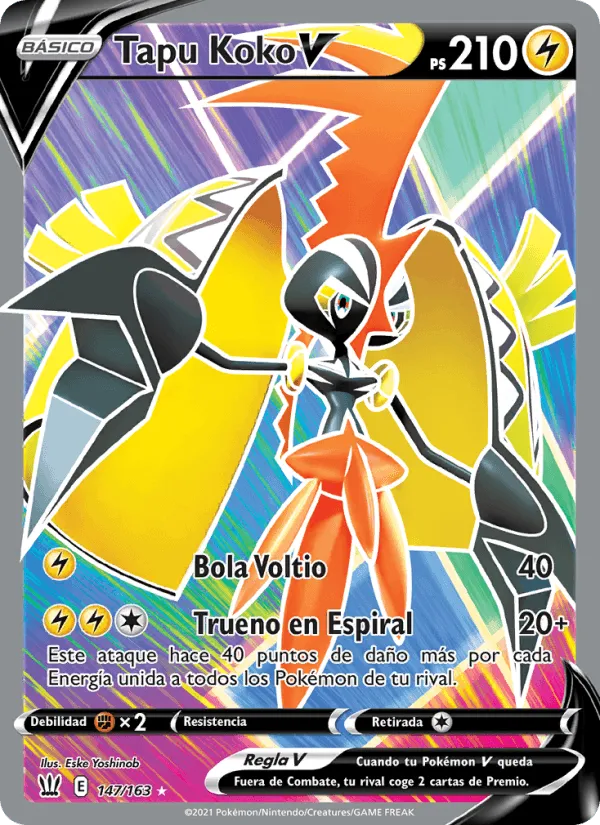 Tapu Koko V · Estilos de Combate 147/163