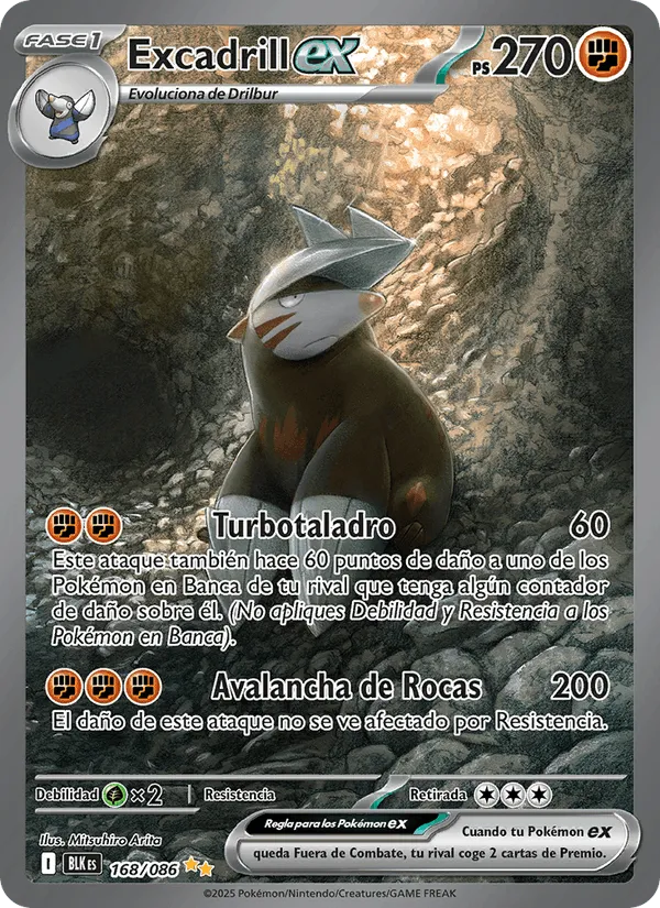 Excadrill ex · Fulgor Negro 168/86