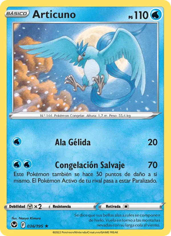 Articuno · Tempestad Plateada 036/195