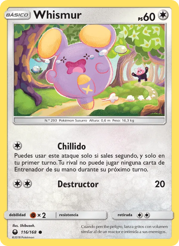Whismur · Tormenta Celestial 116/168