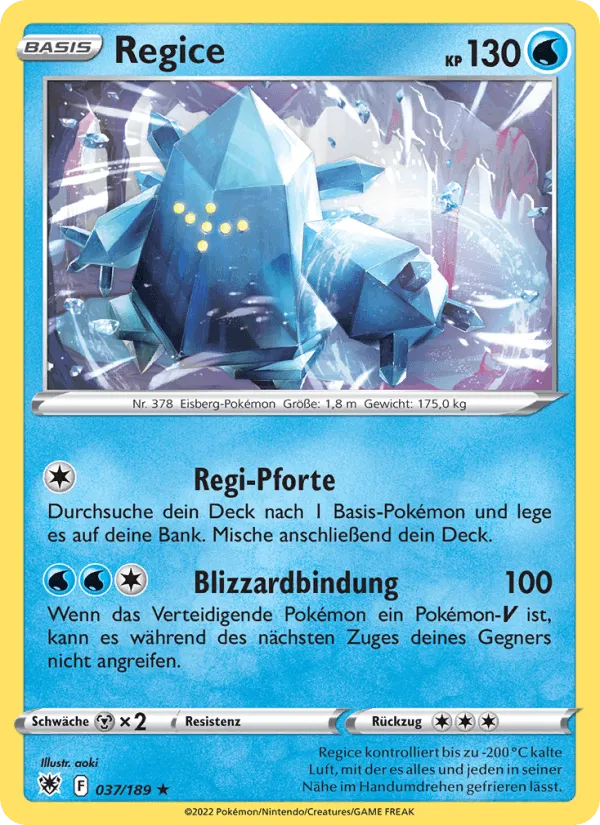Regice · Astralglanz 037/189