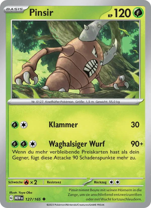 Pinsir · 151 127/165