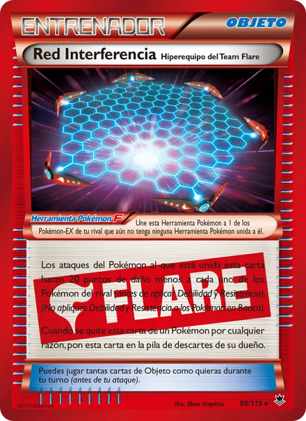 Red Interferencia Hiperequipo del Team Flare · Fuerzas Fantasmales 98/119