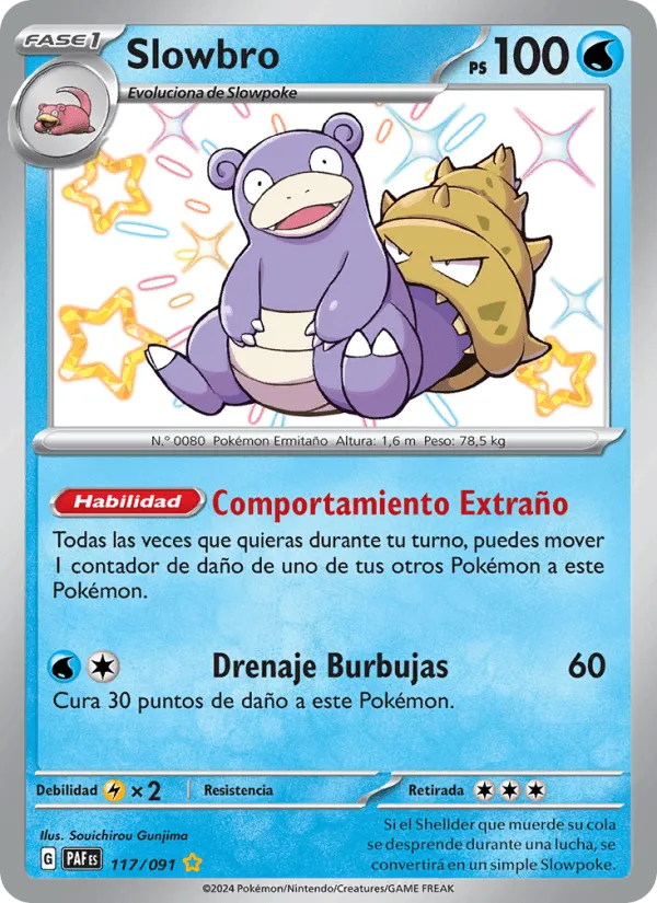 Slowbro · Destinos de Paldea 117/91