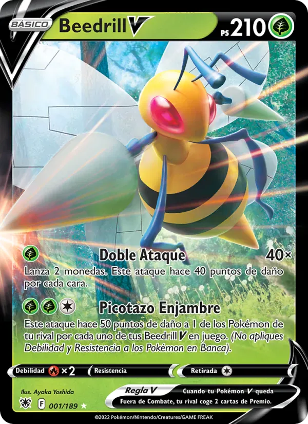 Beedrill V · Resplandor Astral 001/189