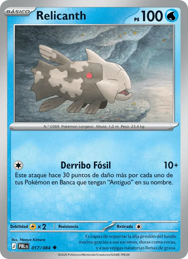 Relicanth · Oscuridad Absoluta 017/84