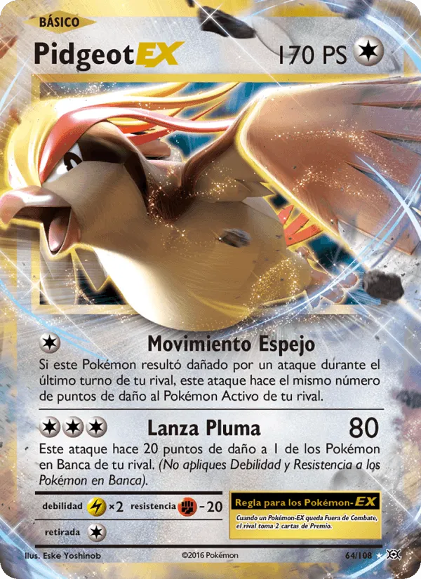 Pidgeot EX · Evoluciones 64/108