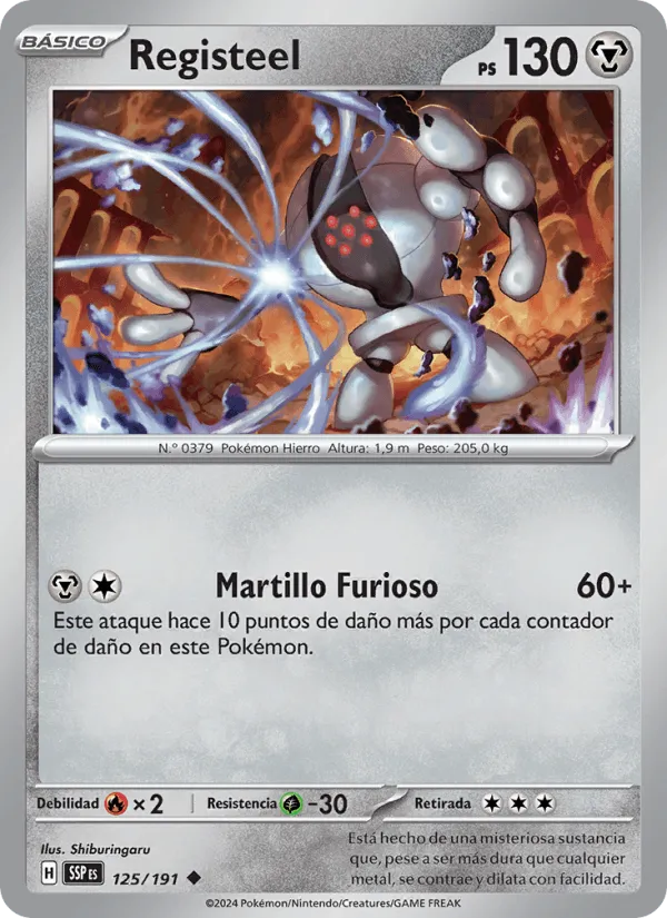 Registeel · Chispas Fulgurantes 125/191