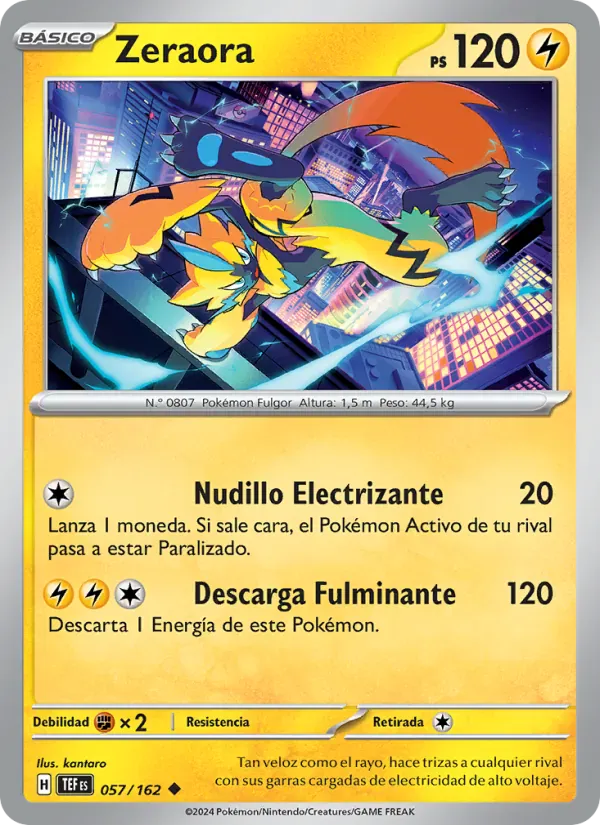 Zeraora · Fuerzas Temporales 057/162