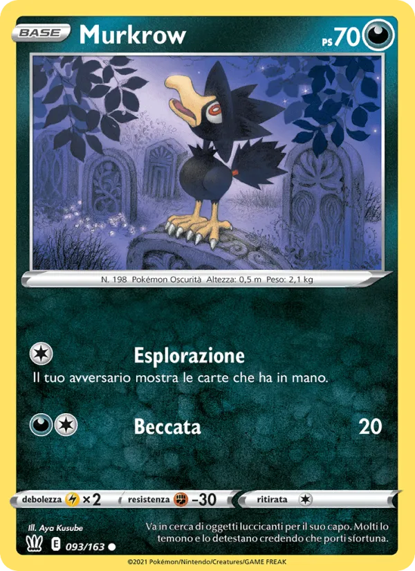 Murkrow · Stili di Lotta 93/163