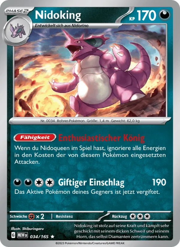Nidoking · 151 034/165
