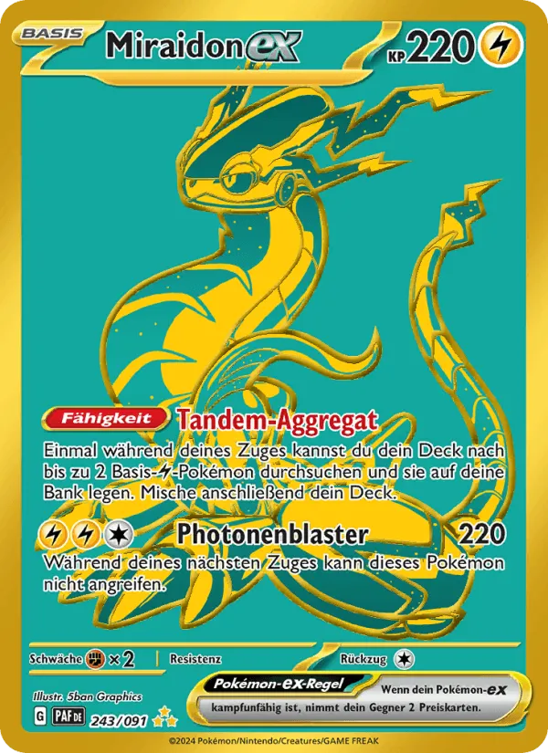 Miraidon-ex · Paldeas Schicksale 243/91